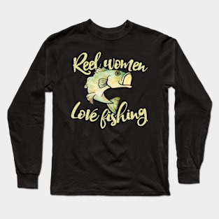 Reel Love Fishing Bass Fishing Angler Long Sleeve T-Shirt